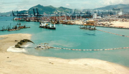 Marine dredging work by Kinlan Cosulting